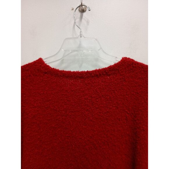 J.Jill Pure Jill Womens Wool Blend Sweater Medium Petite Red Pullover Timeless - Picture 8 of 8